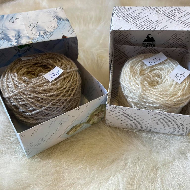 Geitaband Kasmír 25 gr  dokka er 95-100m á 5.250.- kr