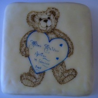 Handmáluð marispanterta